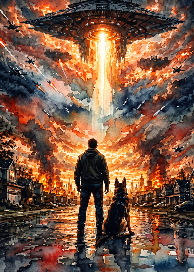 Alien Invasion Apocalyptic Art