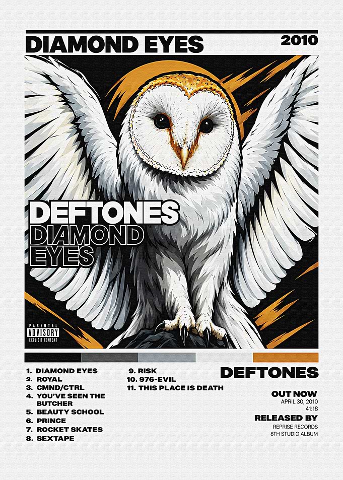 Deftones Diamond Eyes Album Poster