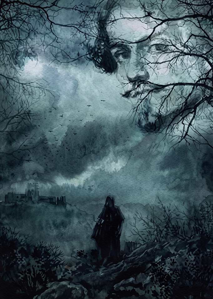 Shakespeare Gothic Dark Art Poster