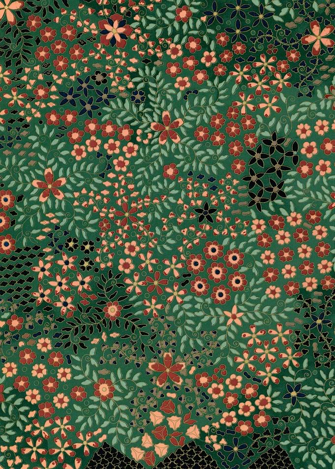 Traditional Japanese Floral Pattern