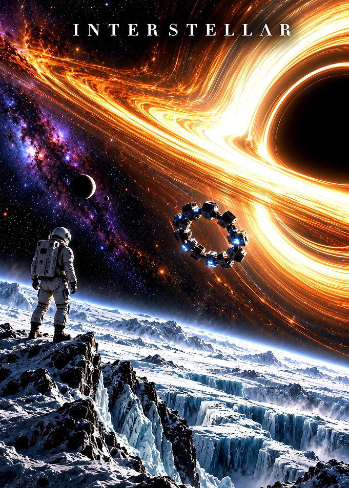 Interstellar Movie Poster Black Hole