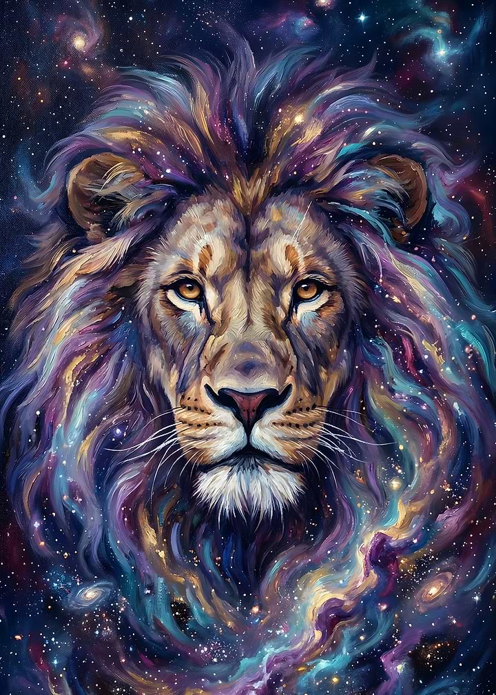 Cosmic Lion Nebula Portrait