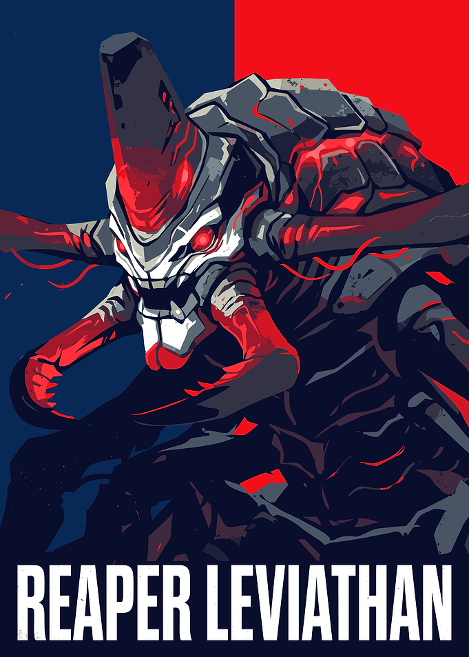 Subnautica Reaper Leviathan Poster