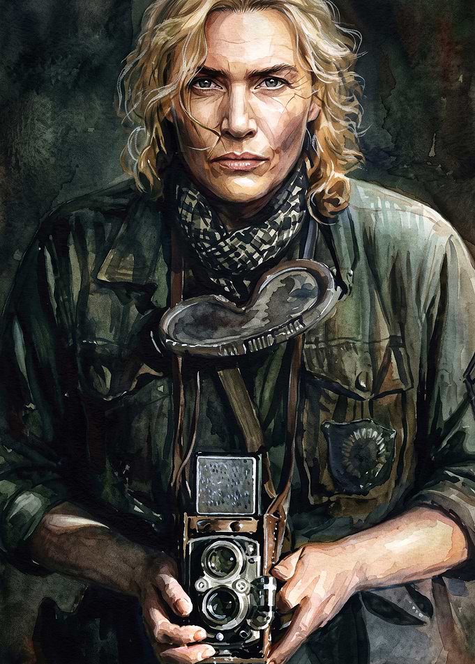 Female War Photographer Portrait Ar