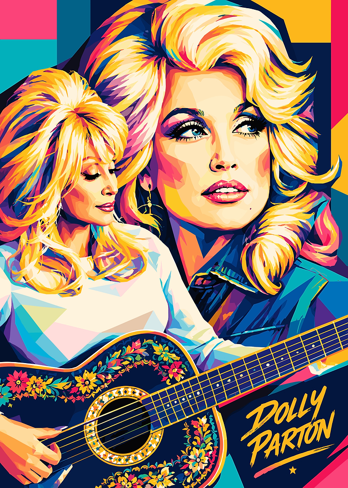 Dolly Parton Pop Art Portrait