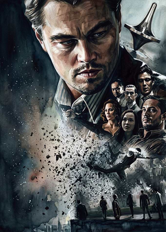 Sci-Fi Thriller Cast Dark Watercolo