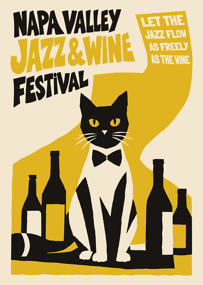 Napa Valley Jazz and Wine Poster