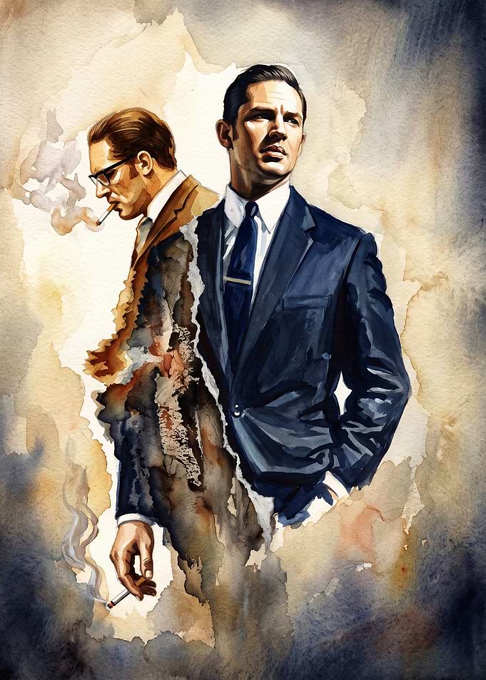 Gangster Twin Brothers Watercolor A