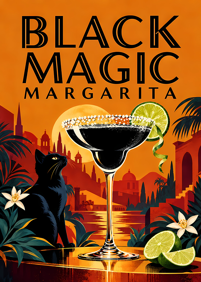 Black Magic Margarita Vintage Poster