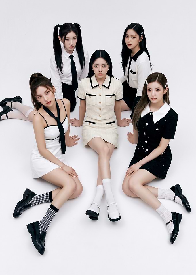 ITZY Group Portrait Poster
