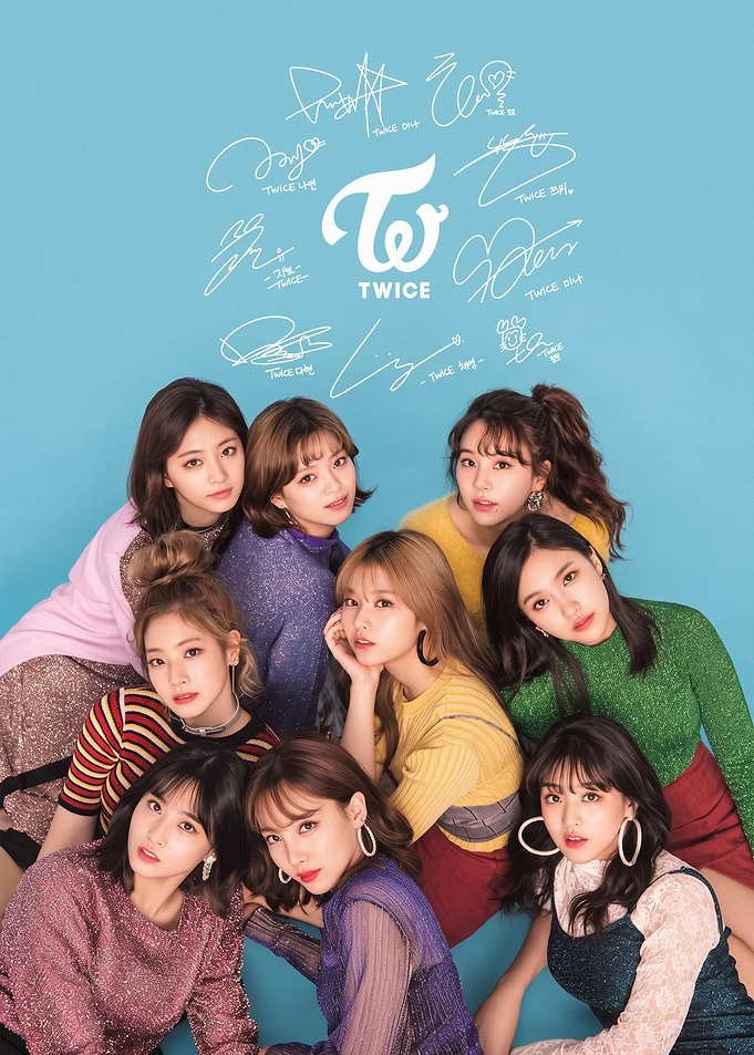 TWICE K-Pop Group Promotional Poster