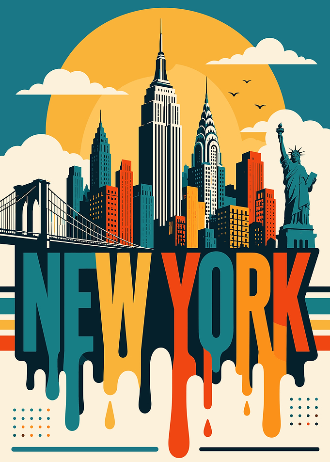 New York City Skyline Poster