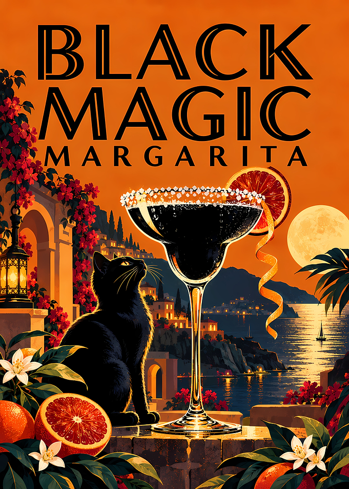 Black Magic Margarita Vintage Poster