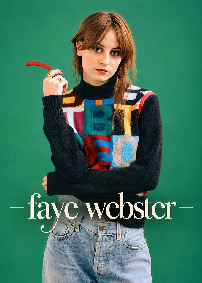 Faye Webster Portrait with Colorful Sweater