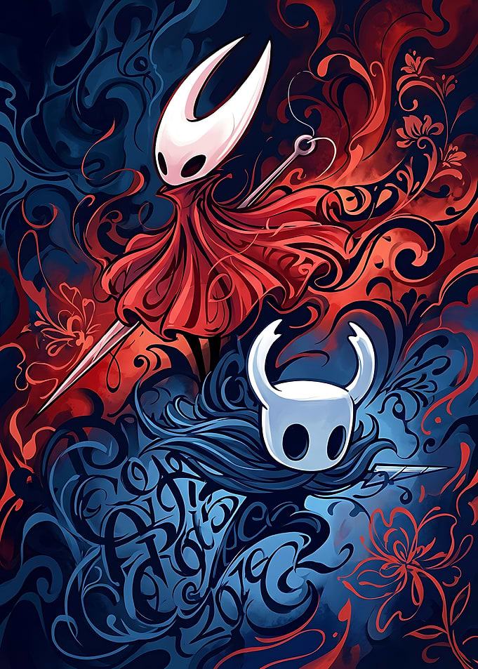 Hollow Knight and Hornet Art
