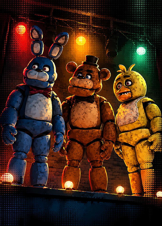 Five Nights at Freddy's Animatronic Trio