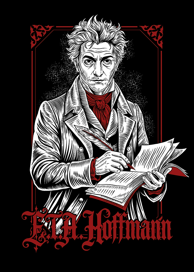 E.T.A. Hoffmann Portrait Illustration