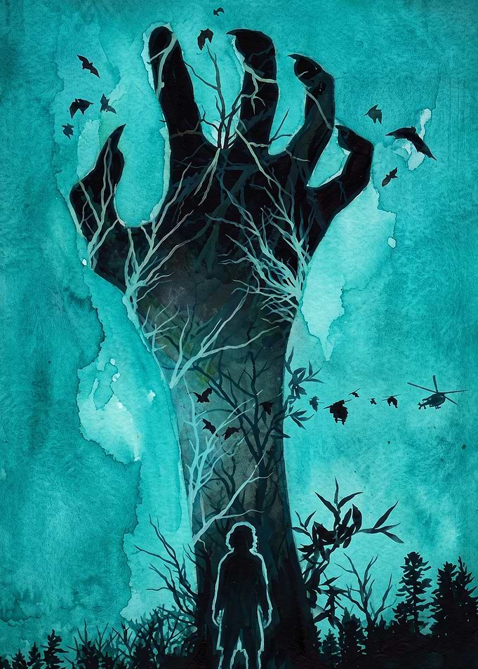 Monster Hand Dark Fantasy Art Poste