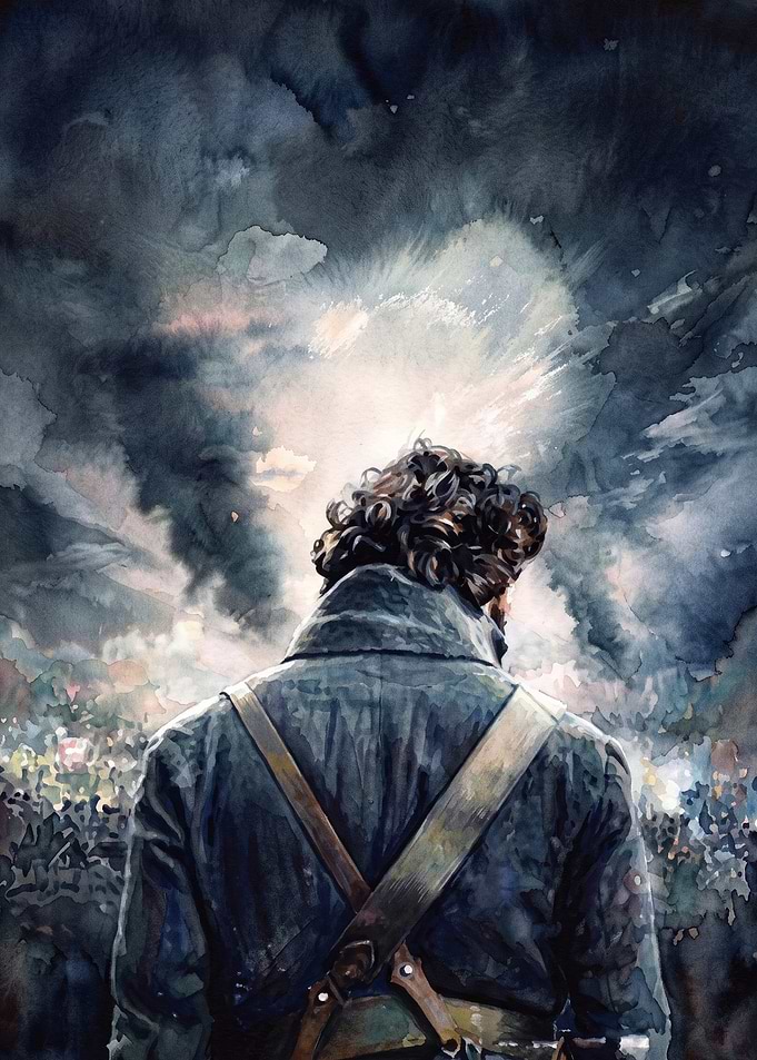 Rebel Leader Watercolor Poster Art