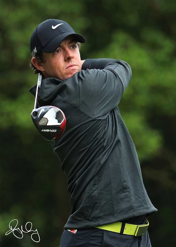 Rory McIlroy Golf Swing Action Shot