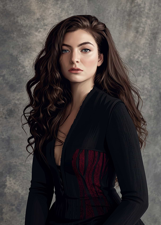 Portrait of Singer Lorde