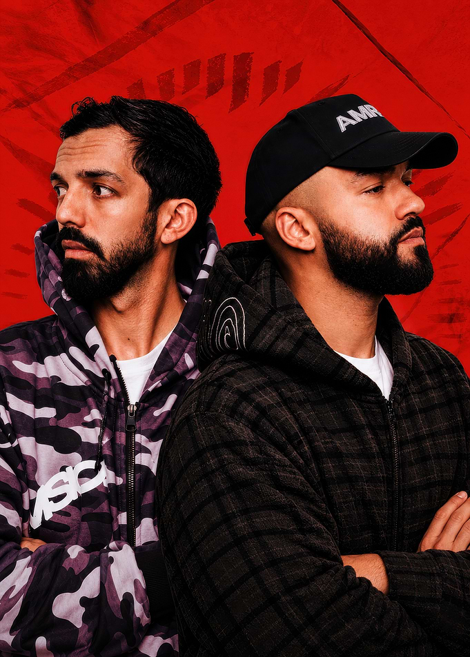 Two Men in Stylish Hoodies