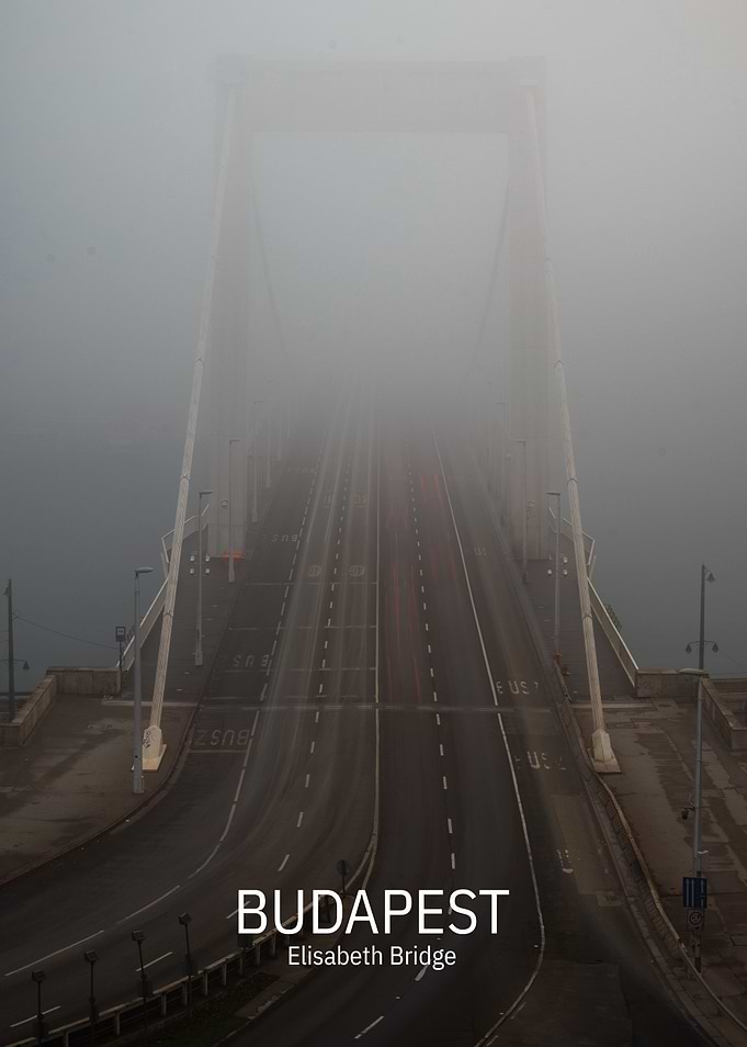 Foggy Elisabeth Bridge in Budapest