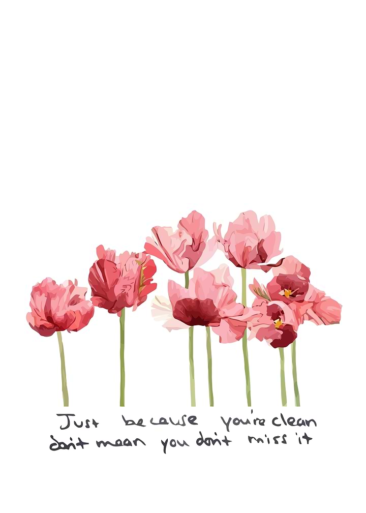 Floral Illustration with Inspirational Quote