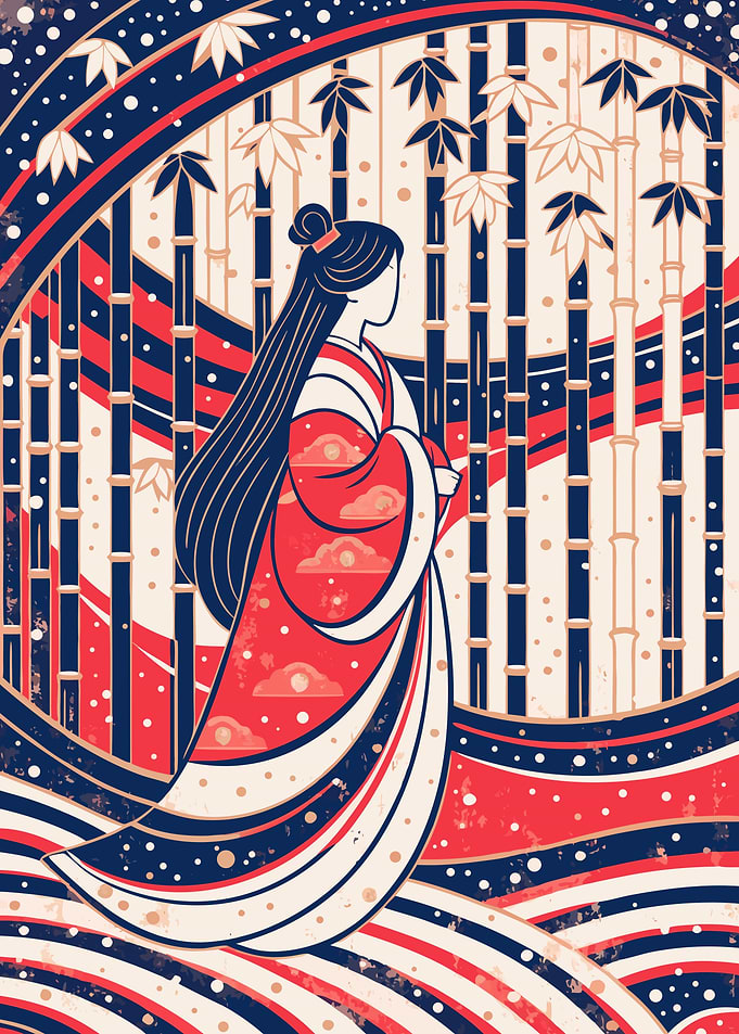 Princess Kaguya in the Bamboo Groveo