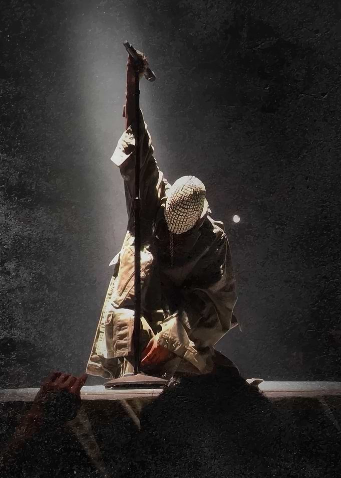 Kanye West Performing on Stage