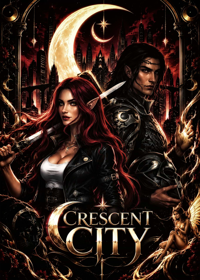 Crescent City Fantasy Book Cover Art