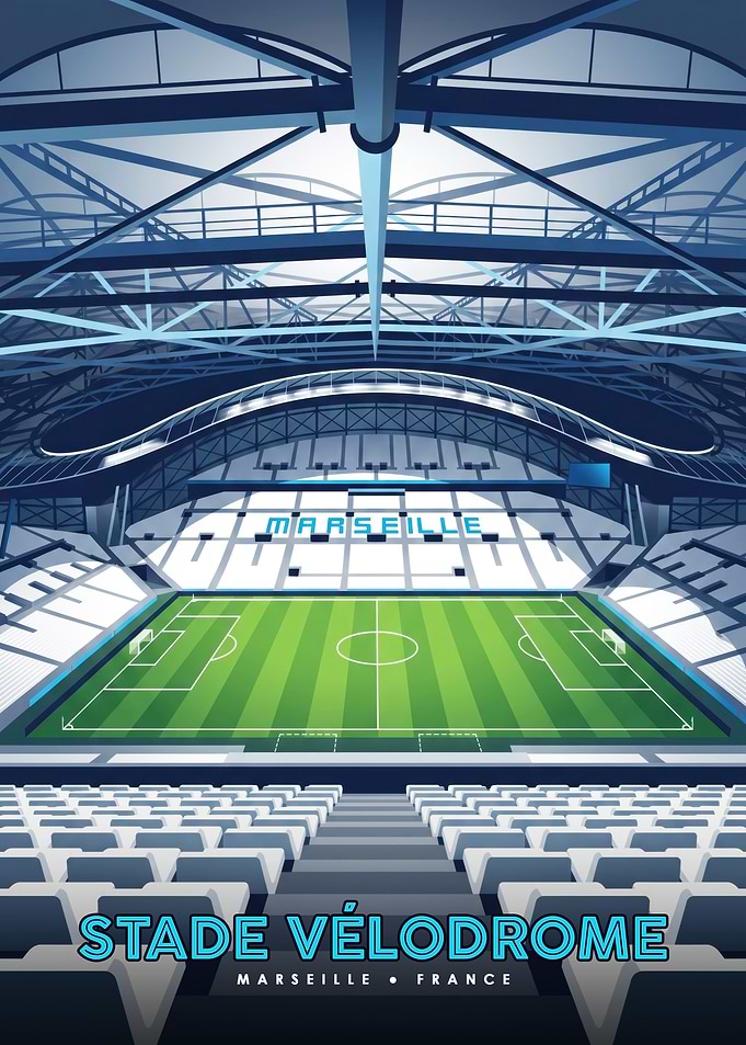 Stade Vélodrome Marseille Poster