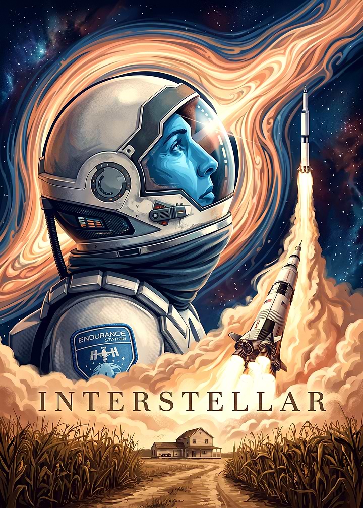 Interstellar Movie Poster Art