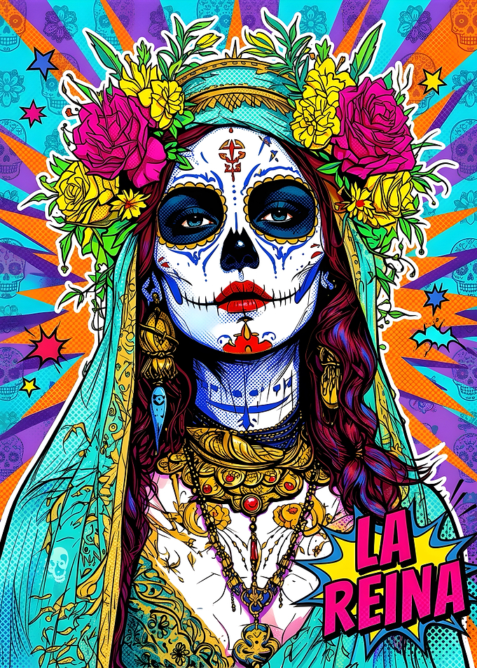 La Reina Day of the Dead Portrait