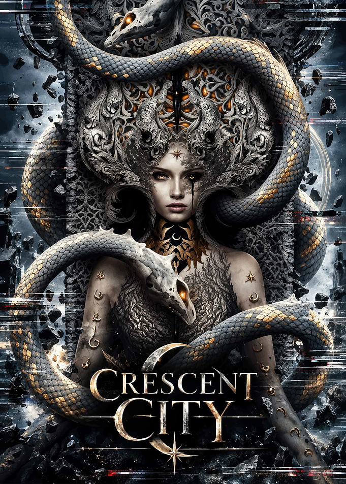 Crescent City Fantasy Book Poster