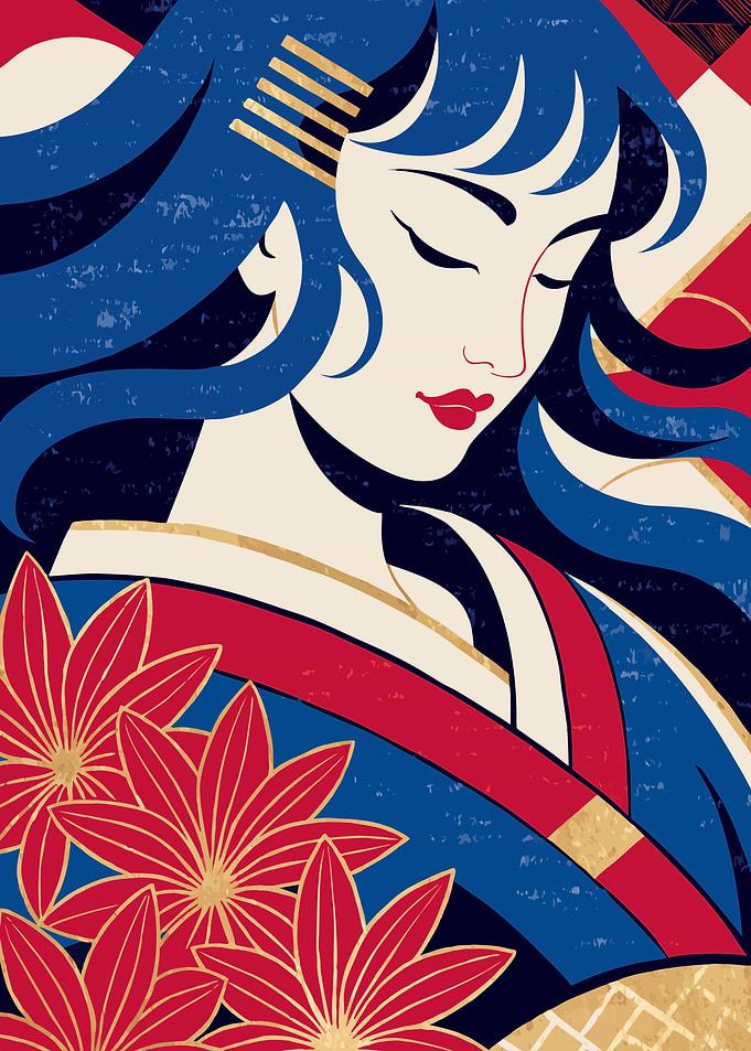Taisho Romance with Crimson Flowers