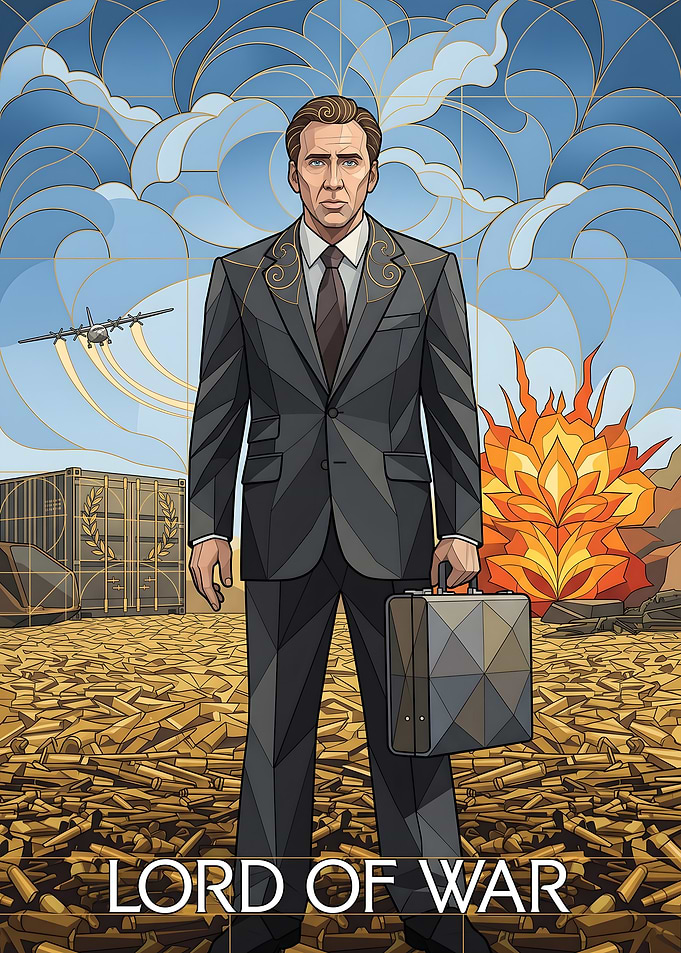 Lord of War Stained Glass Poster