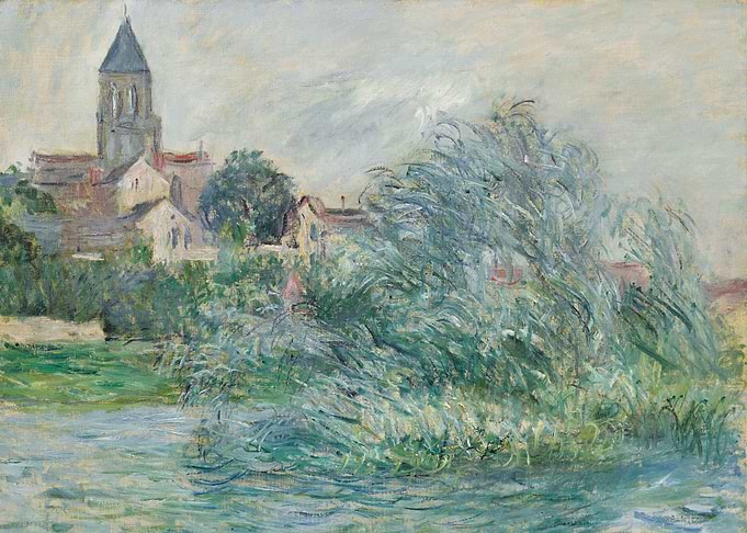 Claude Monet - L'église à Vétheuil
