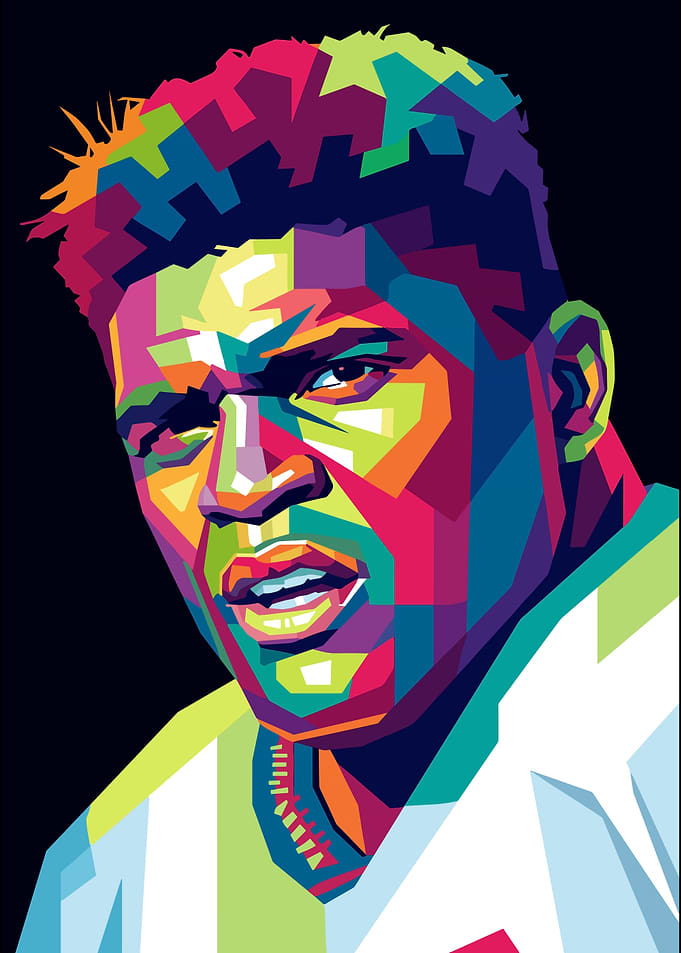 Lawrence Taylor WPAP Pop Art Portrait of Athlete