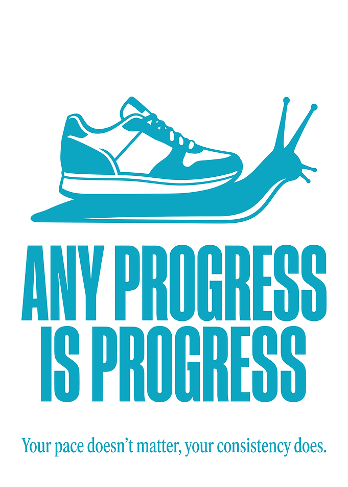 Any Progress Is Progress Motivational Poster