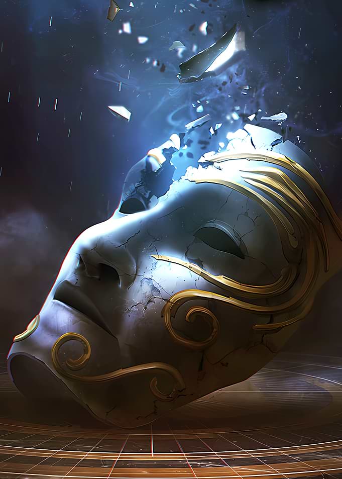 Shattered Golden Mask
