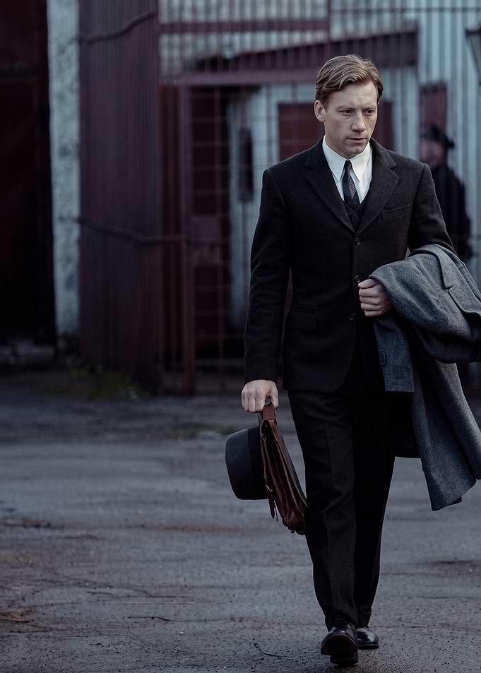 Man in Vintage Suit Walking