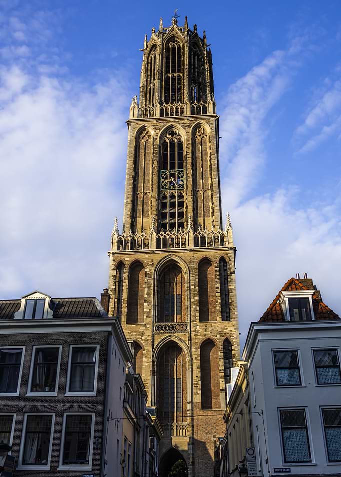 Dom Tower in Utrecht Cityscape