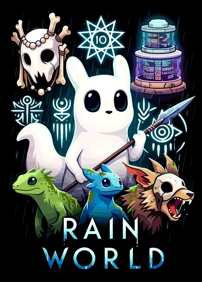 Rain World Game Poster Art