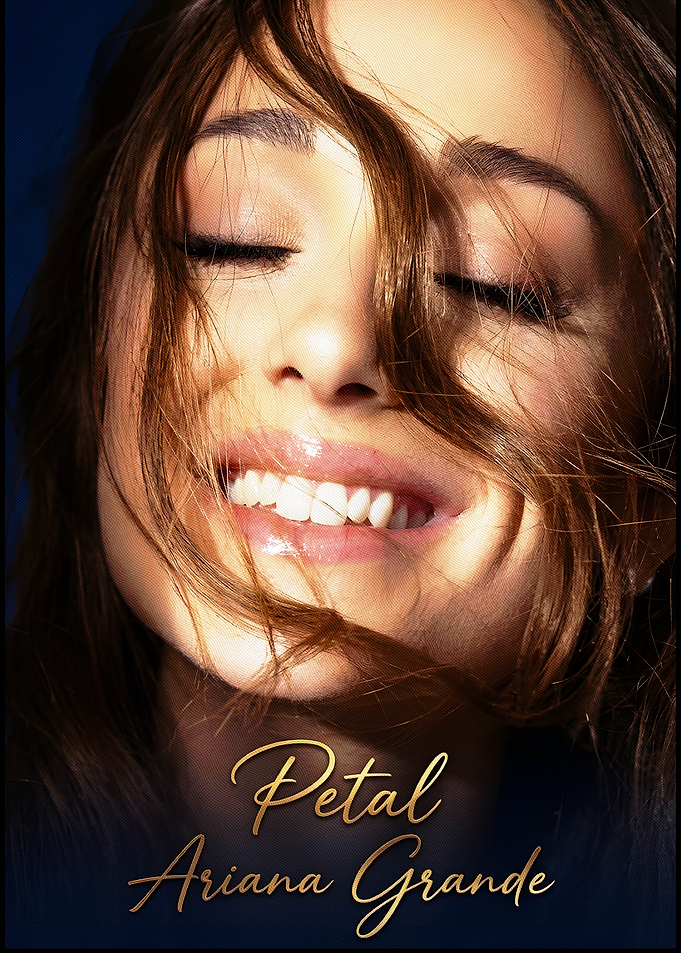 Ariana Grande Petal Portrait art