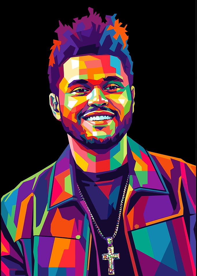 The Weeknd Pop Art Portrait