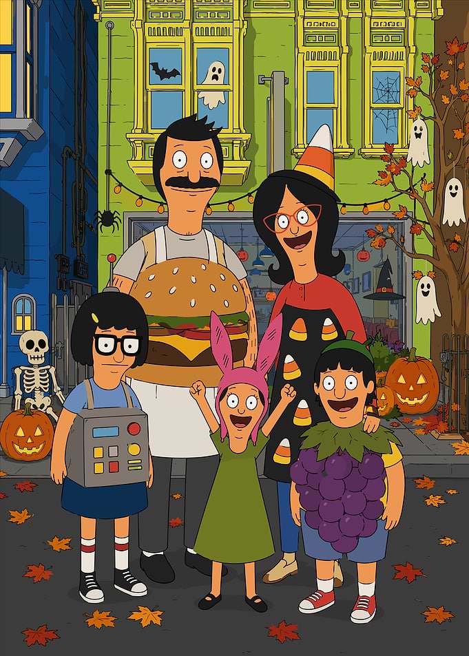 Bob's Burgers Halloween Family Portrait