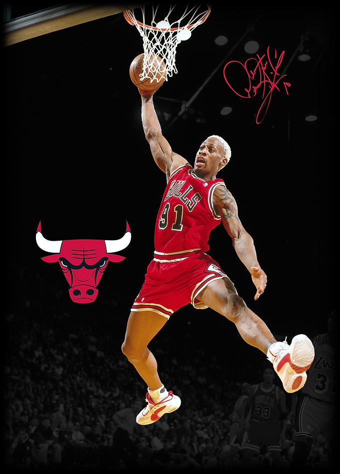 Rodman's Iconic Bulls Rebound