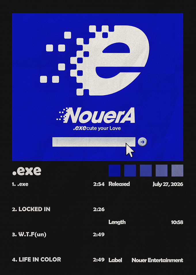 NouerA .exe Music Album Cover Art