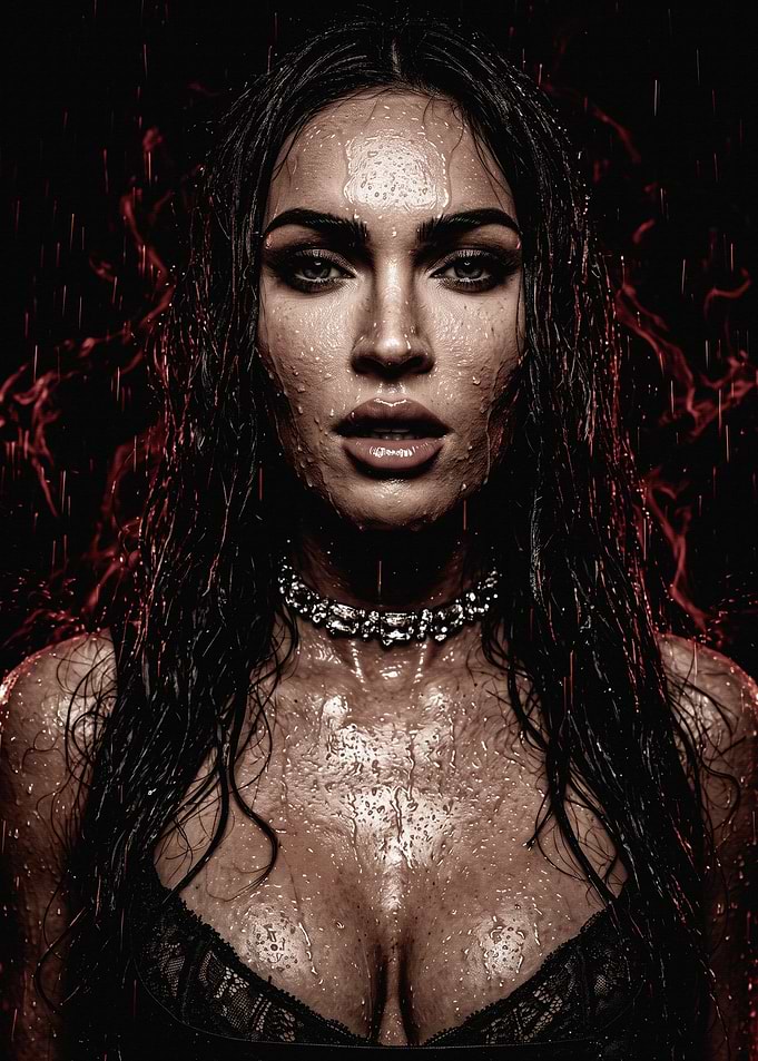 Megan Fox in the Rain